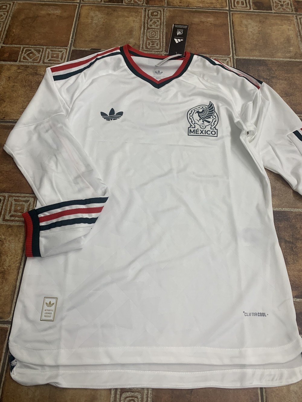 adidas Originals Mexico 2026 World Cup Long Sleeve Player Jersey Size M - Picture 2 of 6
